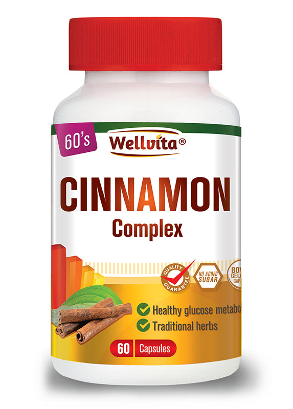 Cinnamon Capsules Reduce Blood Sugar-Buy Online - Wellvita