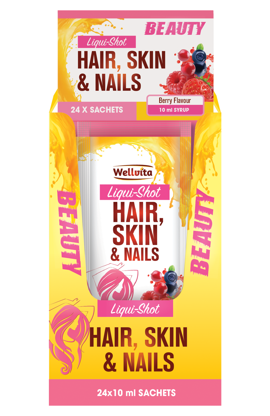 Wellvita Hair, Skin & Nails Liqui-Shot 10ml (sachets)