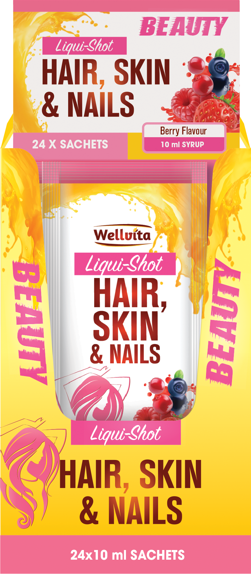 Wellvita Hair, Skin & Nails Liqui-Shot 10ml (sachets)