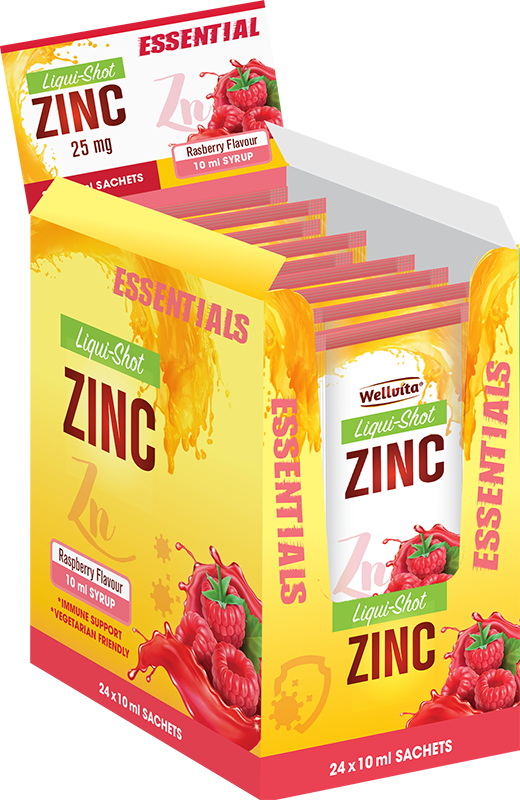 Zinc liqui-shot sachets-Buy Online in South Africa - Wellvita