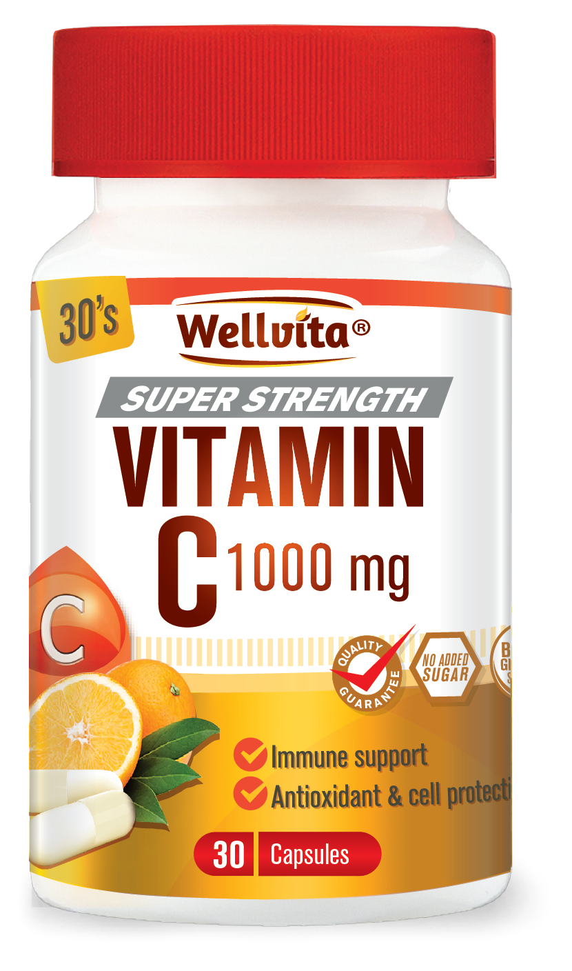 Wellvita Vitamin C 1000mg Capsules