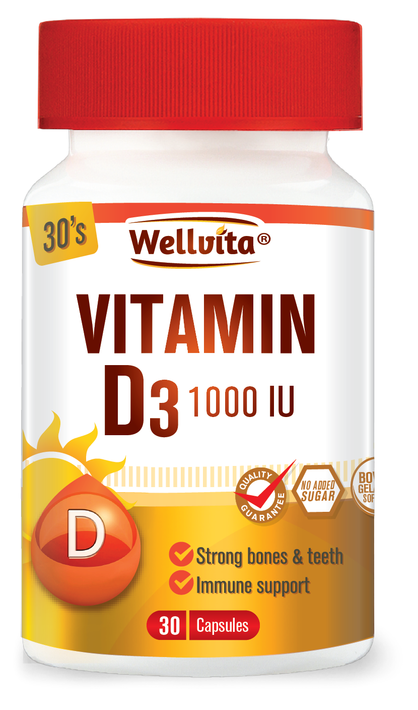 Wellvita Vitamin D3 1000IU