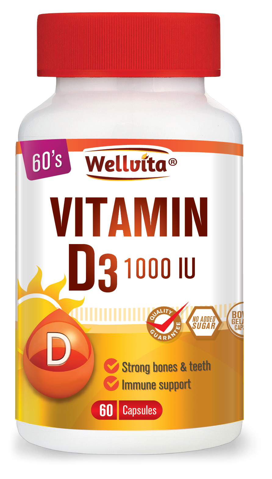 Wellvita Vitamin D3 1000IU