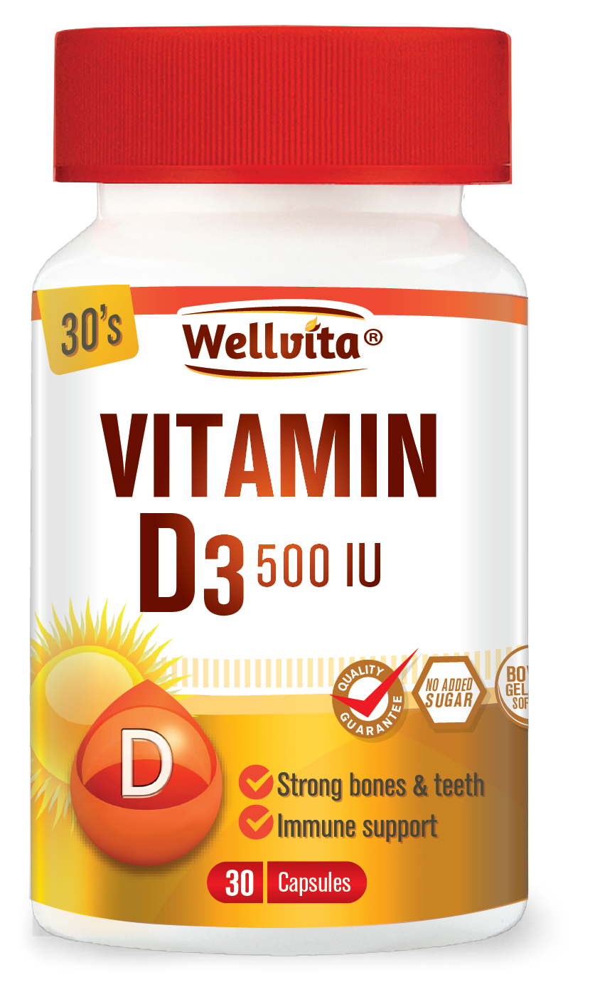 Wellvita Vitamin D3 500IU