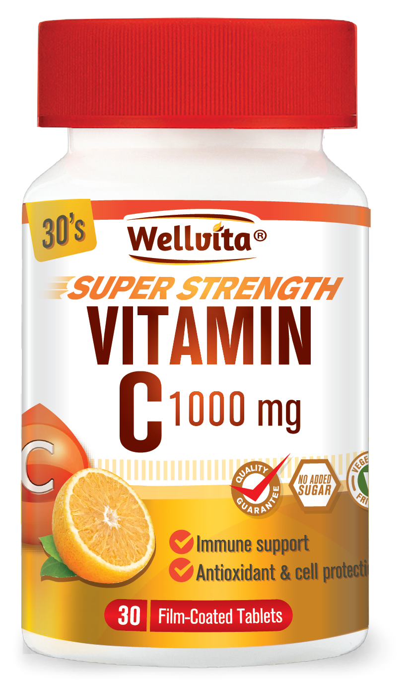 Wellvita Vitamin C 1000mg Tablets