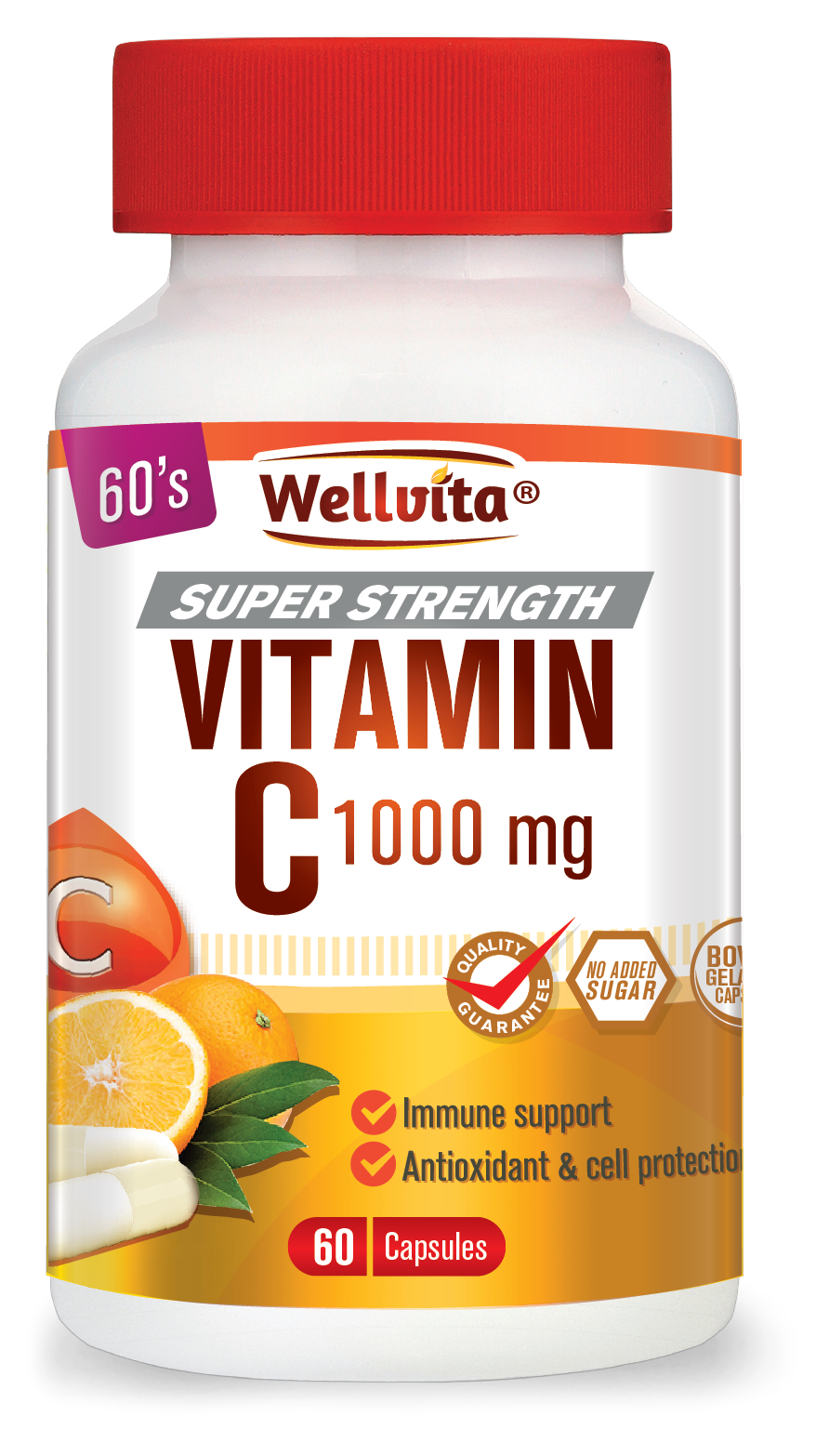 Wellvita Vitamin C 1000mg Capsules