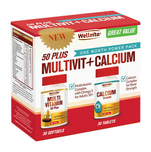 Wellvita 50 Plus Multivit+ Calcium Power Pack