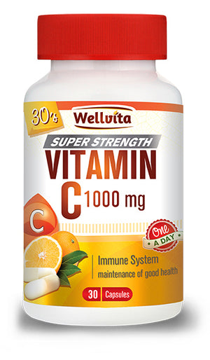 Wellvita Vitamin C 1000mg Capsules