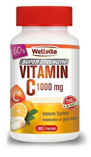 Wellvita Vitamin C 1000mg Capsules