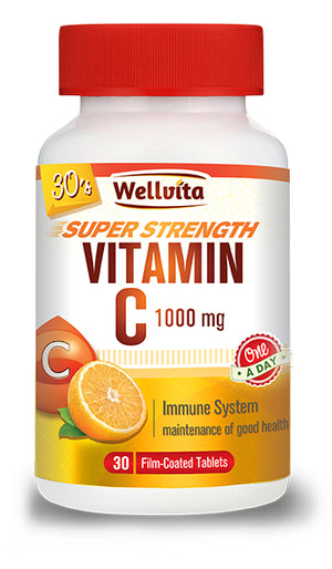 Wellvita Vitamin C 1000mg Tablets