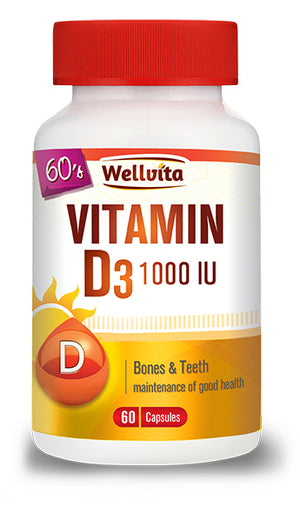 Wellvita Vitamin D3 1000IU